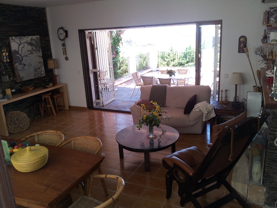 Comedor abierto al exterior