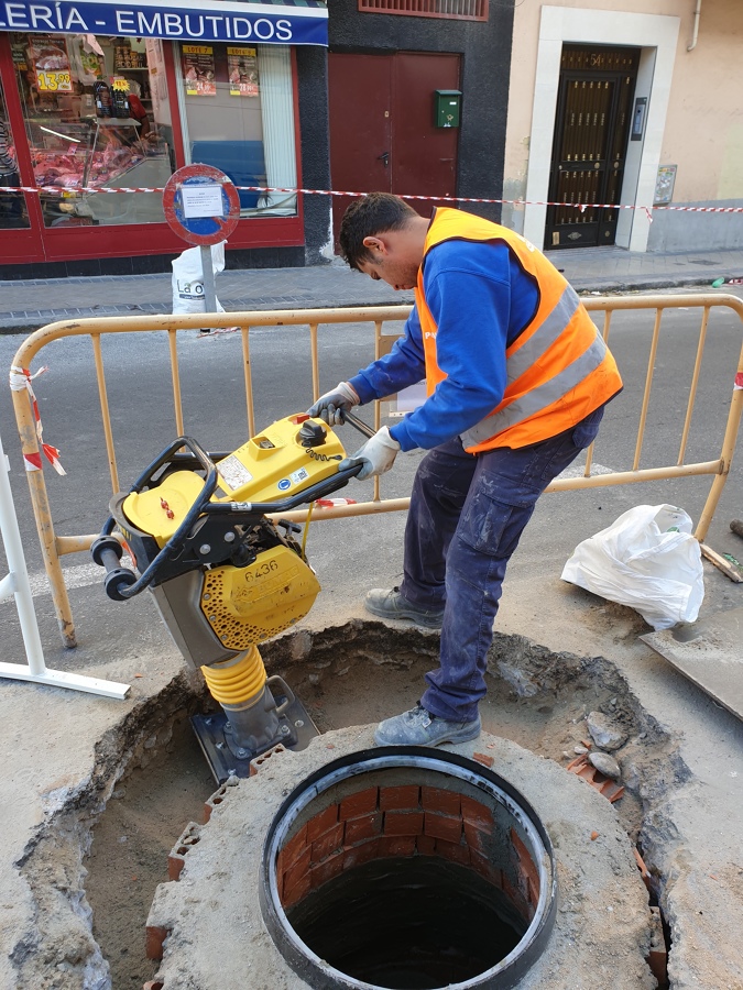 Compactación de zanja