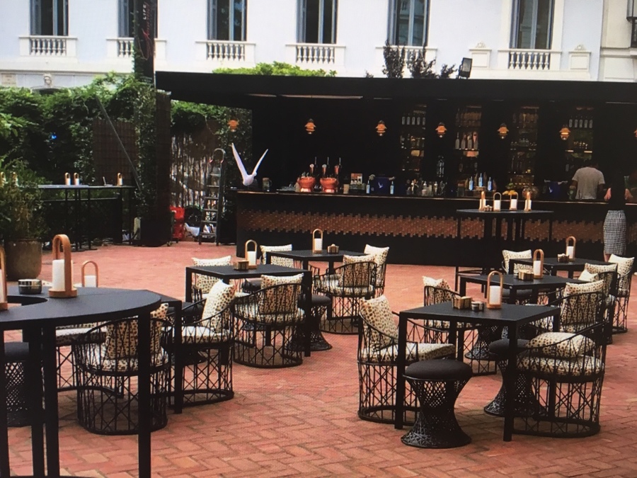 COMPOSICION DE TERRAZA DE EXTERIOR