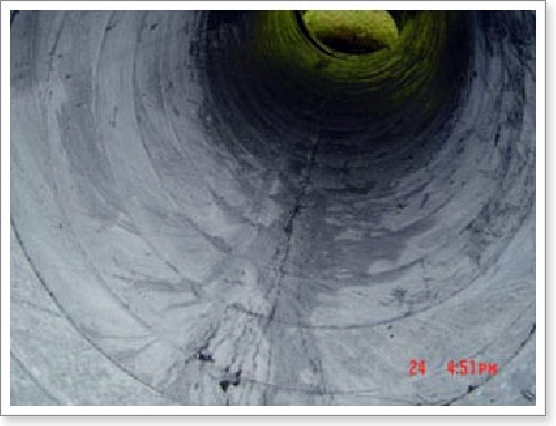 Conducto de campana extractora limpio