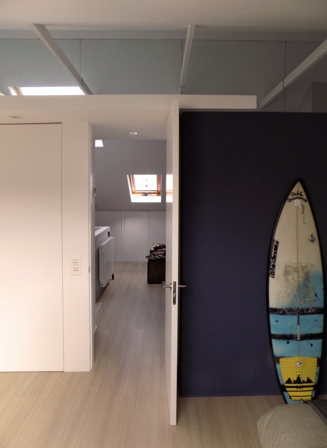 Conexión dormitorio - estudio principal