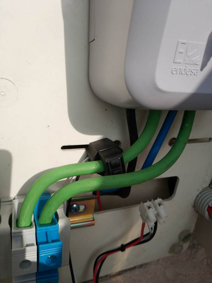 Conexionados en módulo de contador