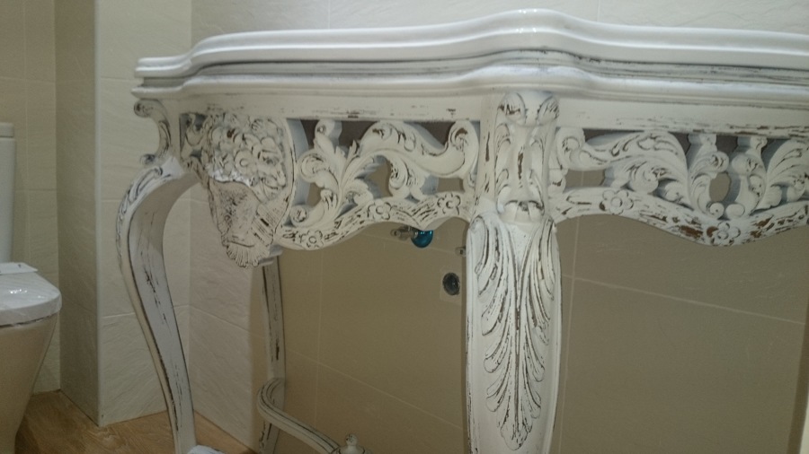 Consola restaurada envejecida