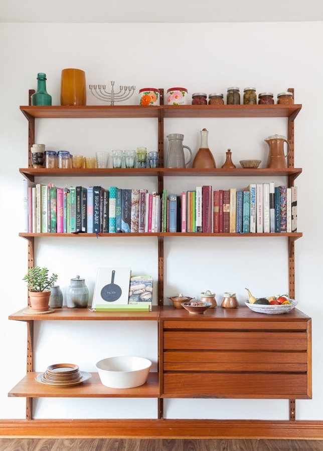 consola teca restaurada