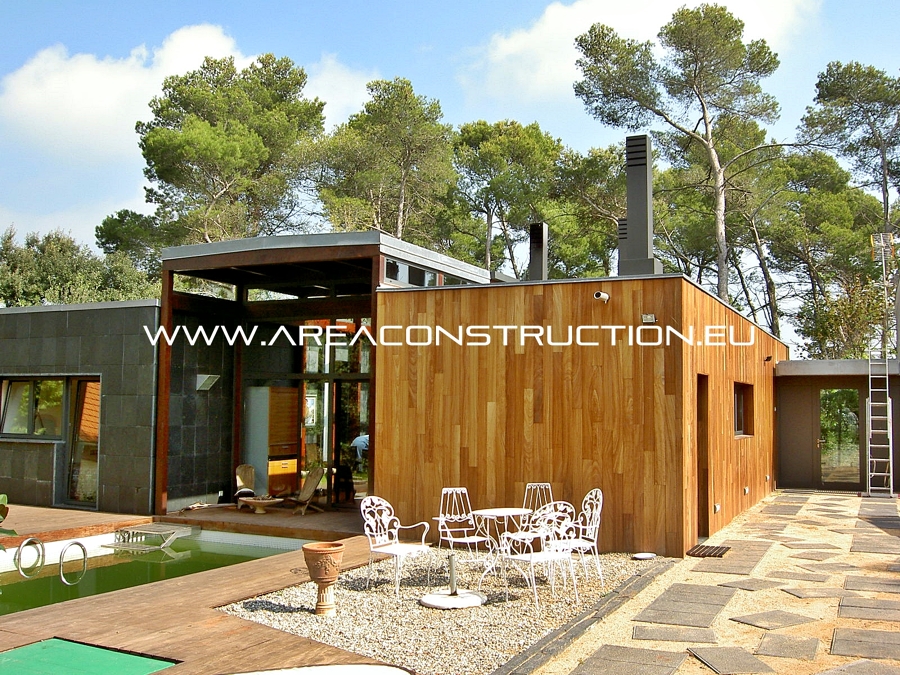 Construcción de casa moderna, Barcelona