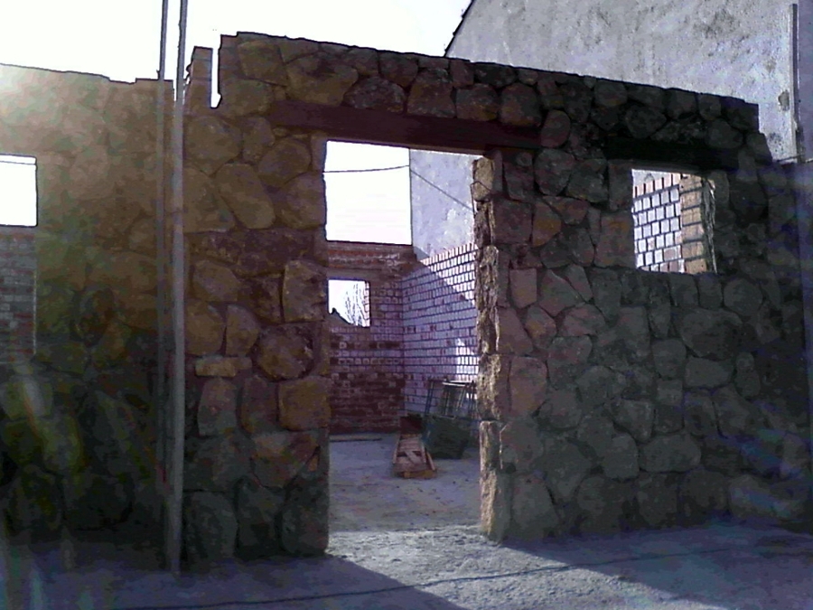 Construcción de casa unifamiliar.