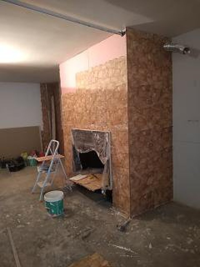 Construcción de chimenea