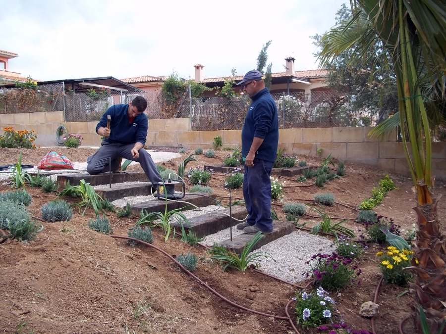 construcción de escalera