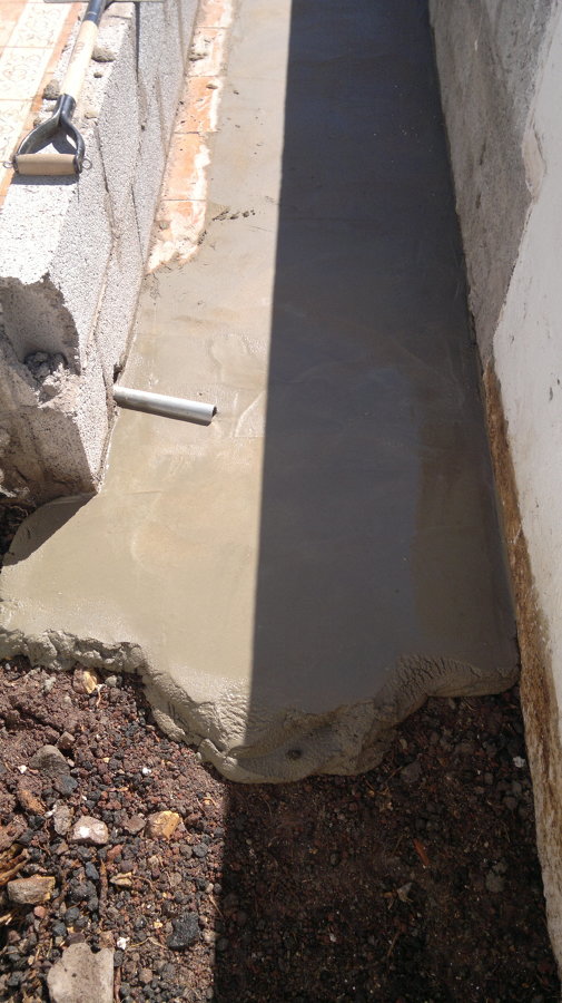 construcción de jardinera