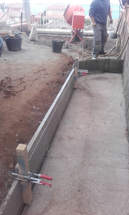 Construccion de jardinera