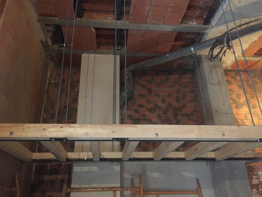 Construcción de la entreplanta