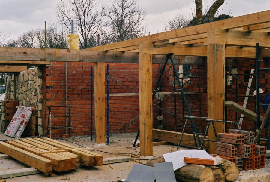 Construcción de la estructura de madera