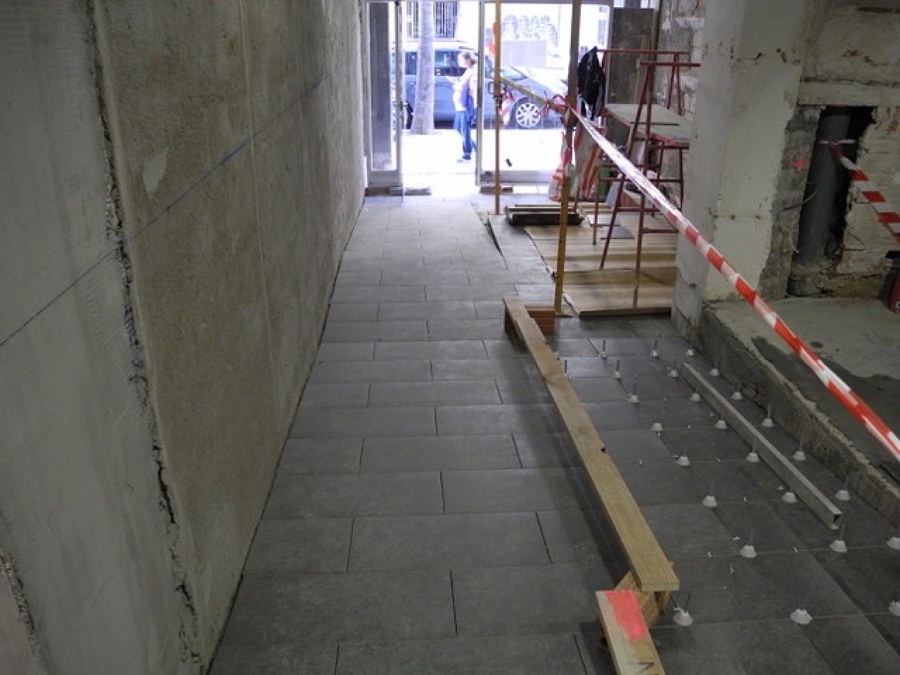 Construcción de rampa