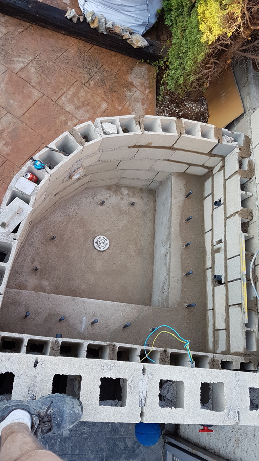 Construccion jacuzzi exterior