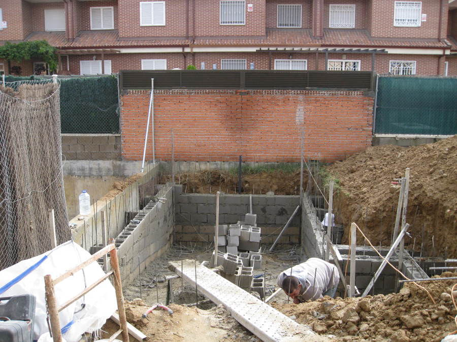 Construcción piscina hormigón