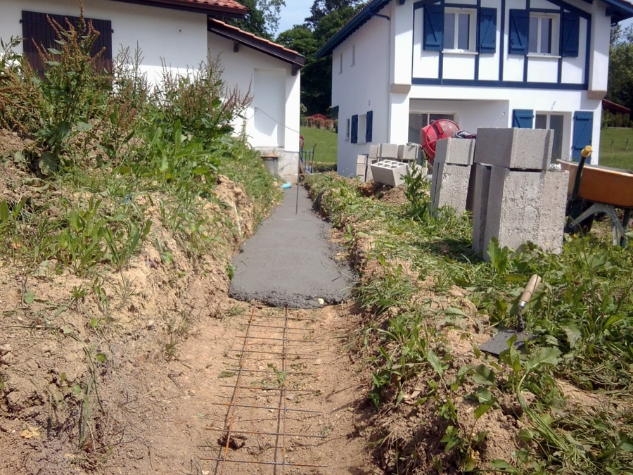 Construcción de muro