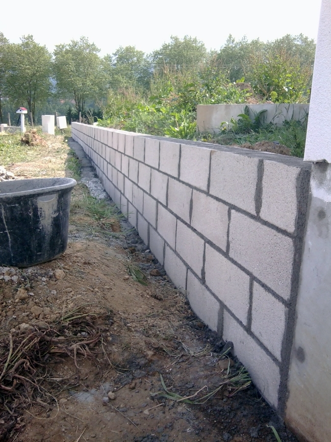 Construcción de muro