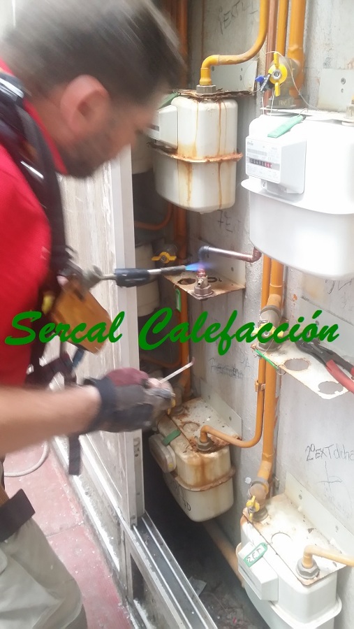 Contador de gas natural.