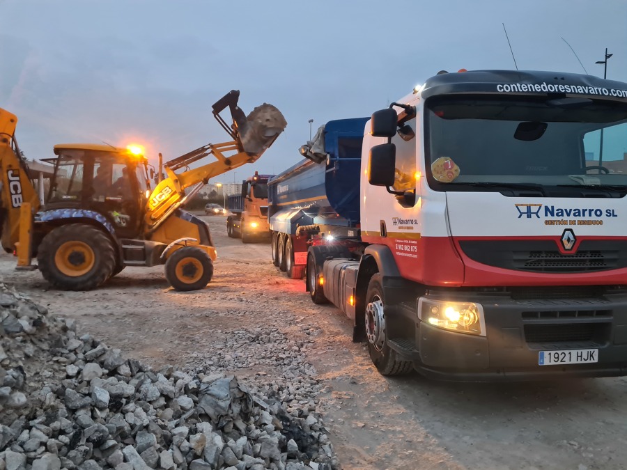 contenedores y excavaciones en gandia