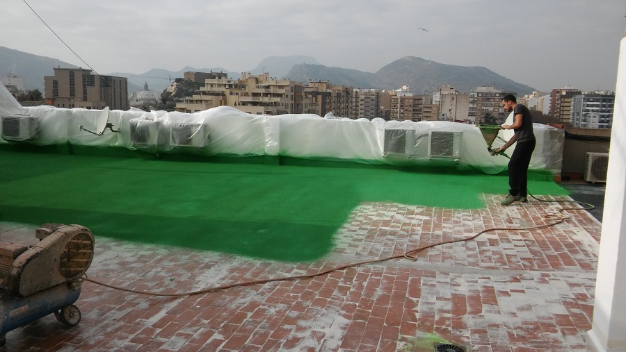 CORCHO PROYECTADO EN TERRAZAS