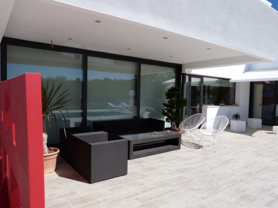 corredera de aluminio elevable de grandes dimensiones