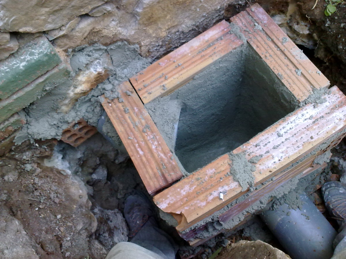 Creación de arqueta intermedia.