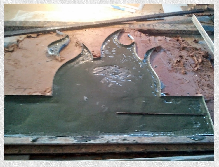 Creación de mural, relleno 