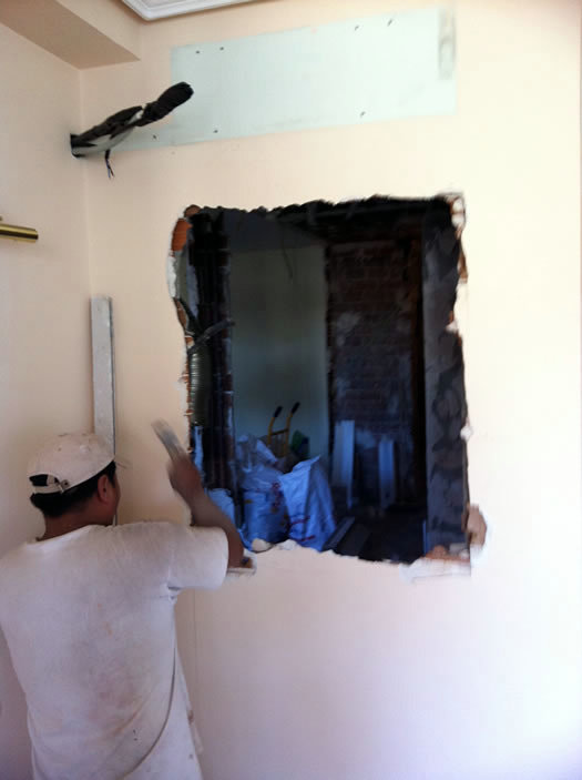 Creación de ventana en pared