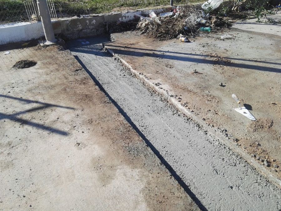 Creando pendientes de desagüe