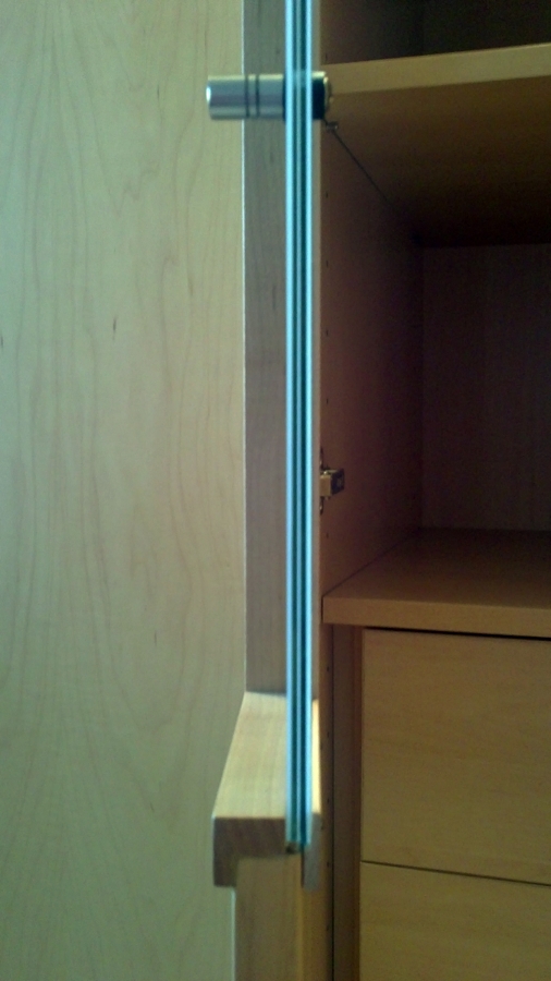 cristal mate doble por testa en las puertas