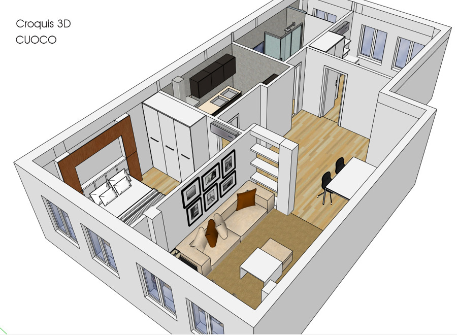 Croquis de distribución