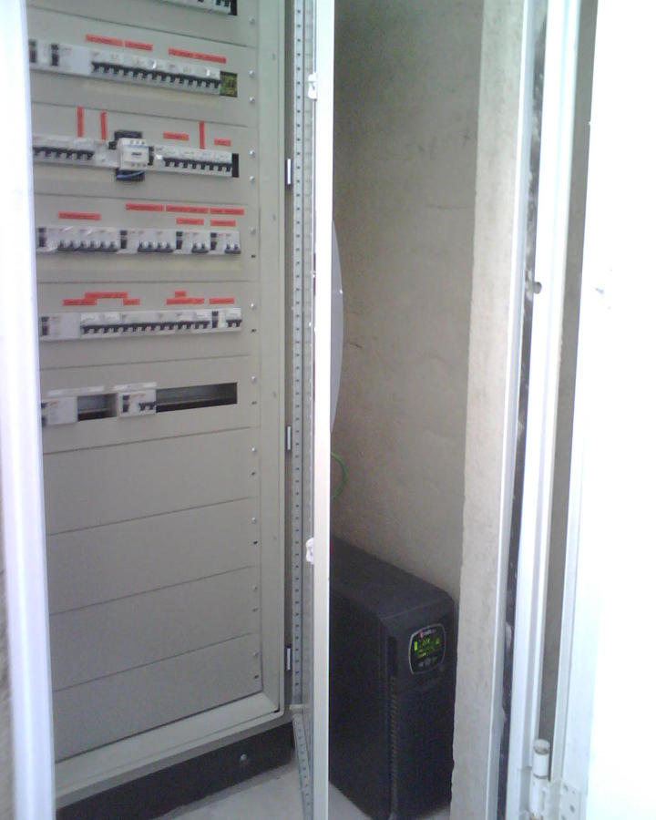 Cuadro eléctrico centralizado con SAI