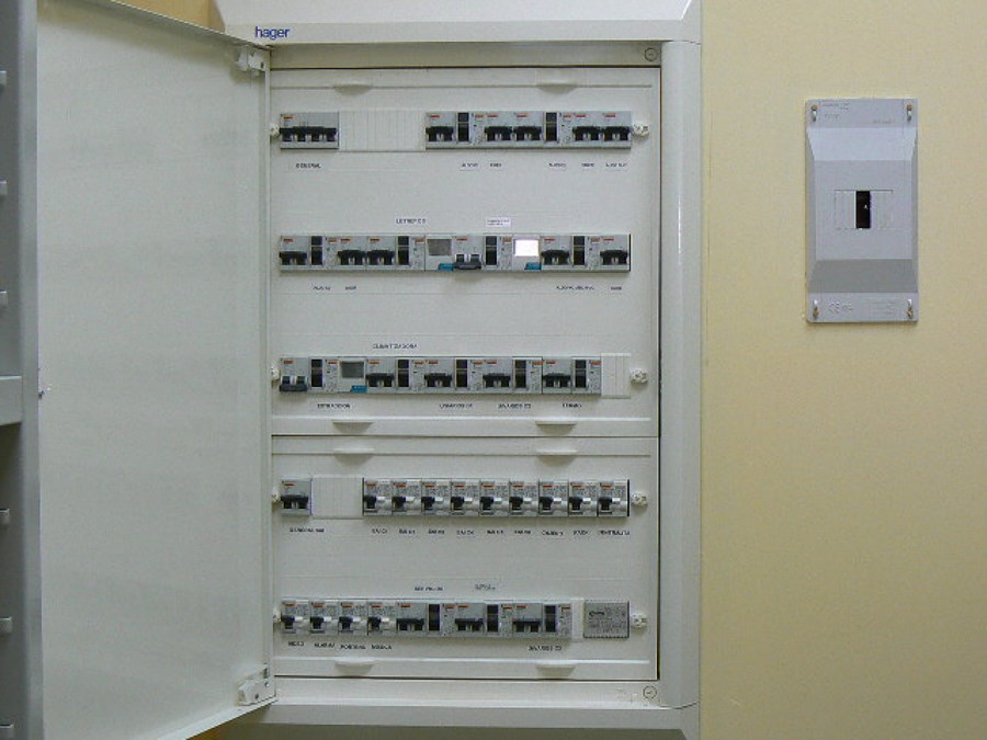 cuadro electrico instalado en negocio
