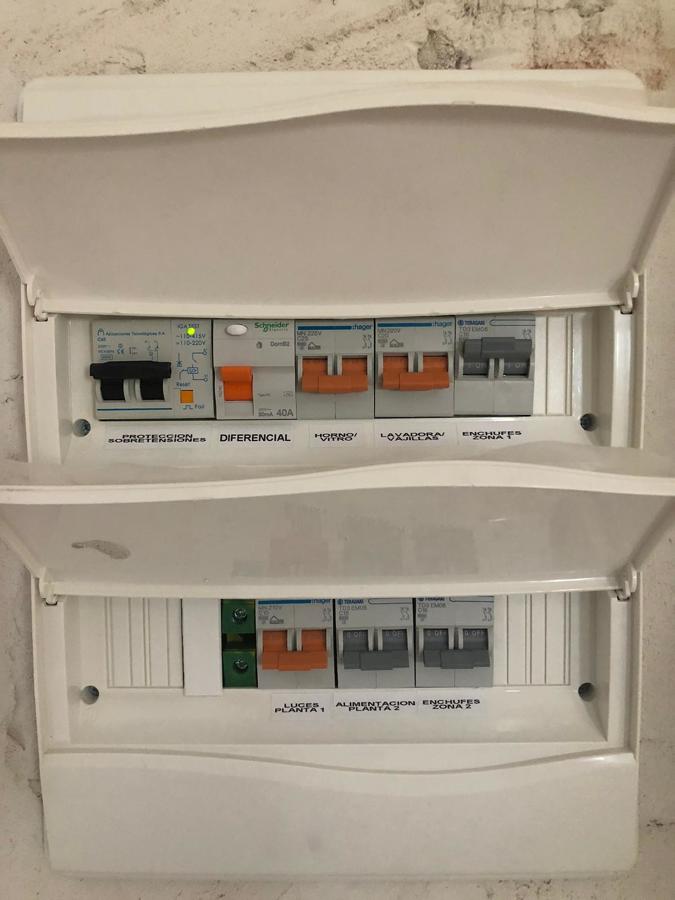 Cuadro general de protecciones acabado