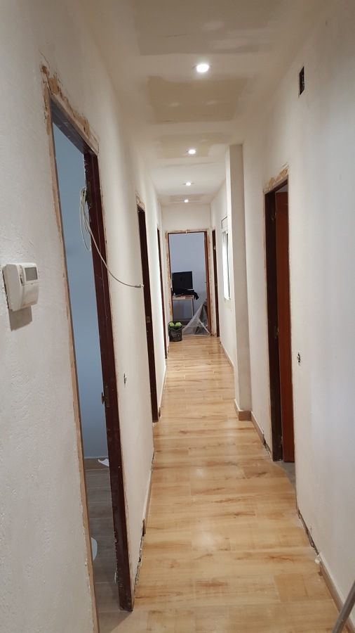 Cuando estábamos quitando el gotele 