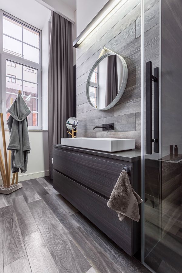 Cuarto de baño gris