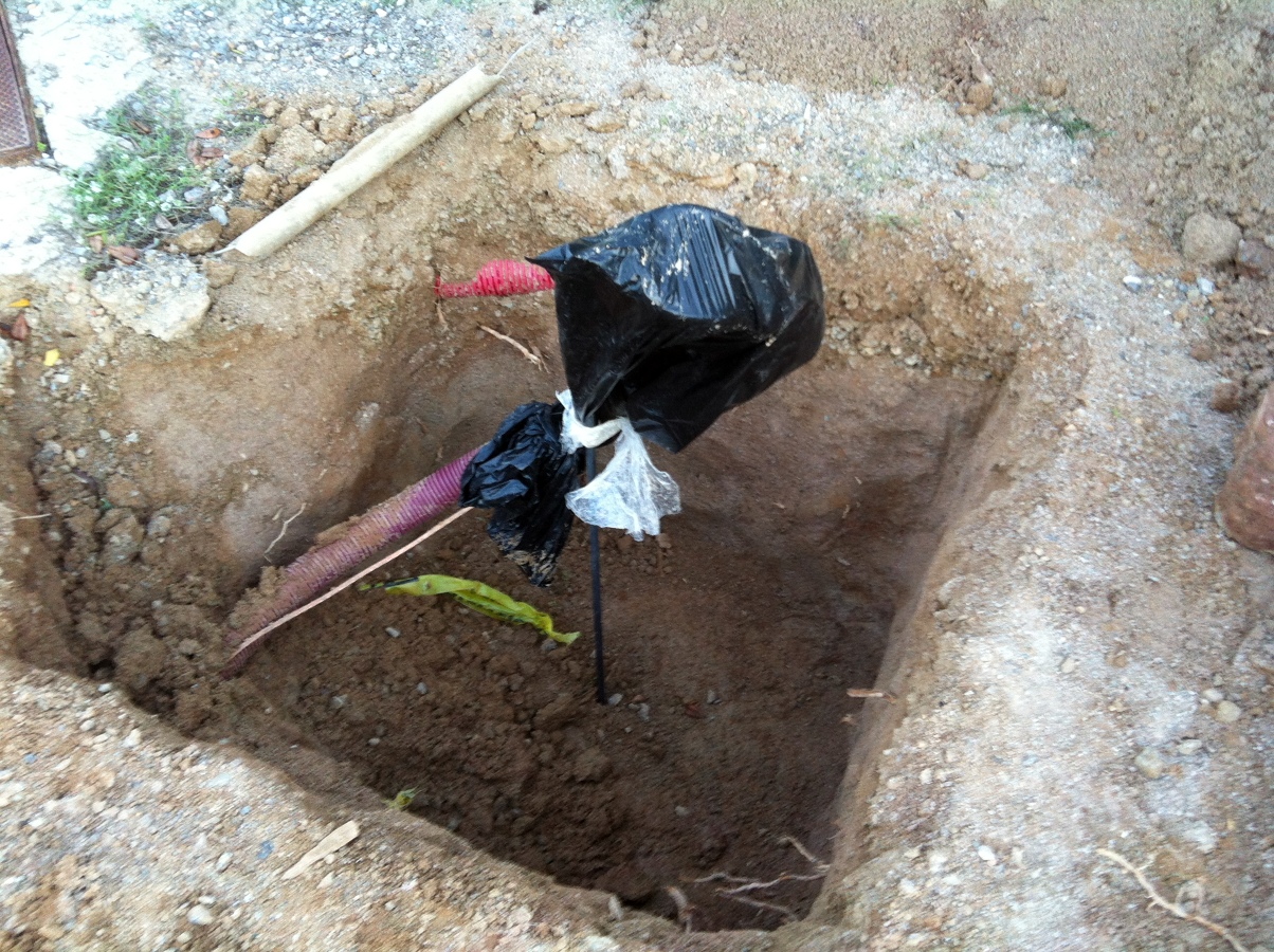 Cubículo para farola.