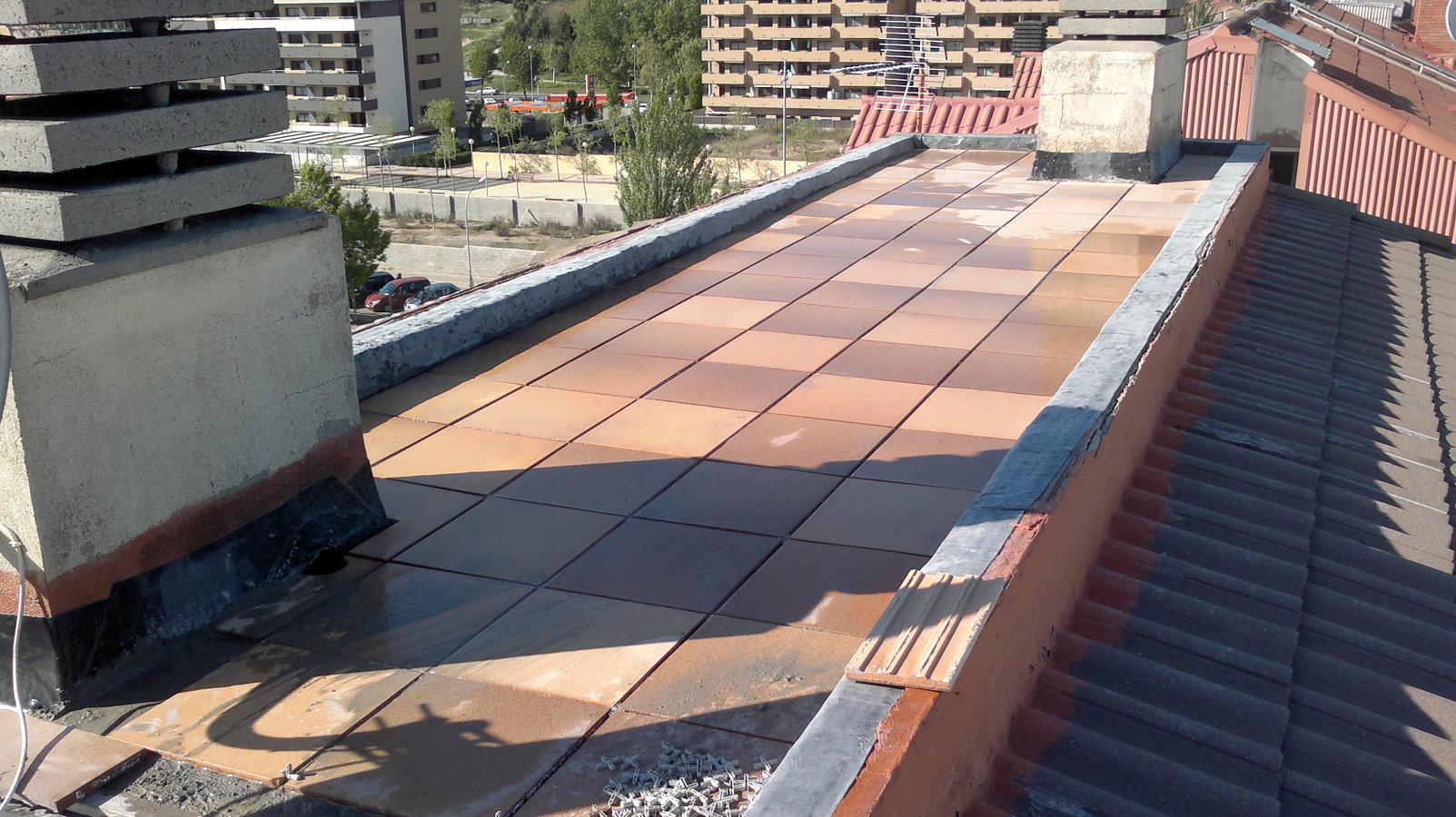 Cubierta a mas de 20 m. altura.