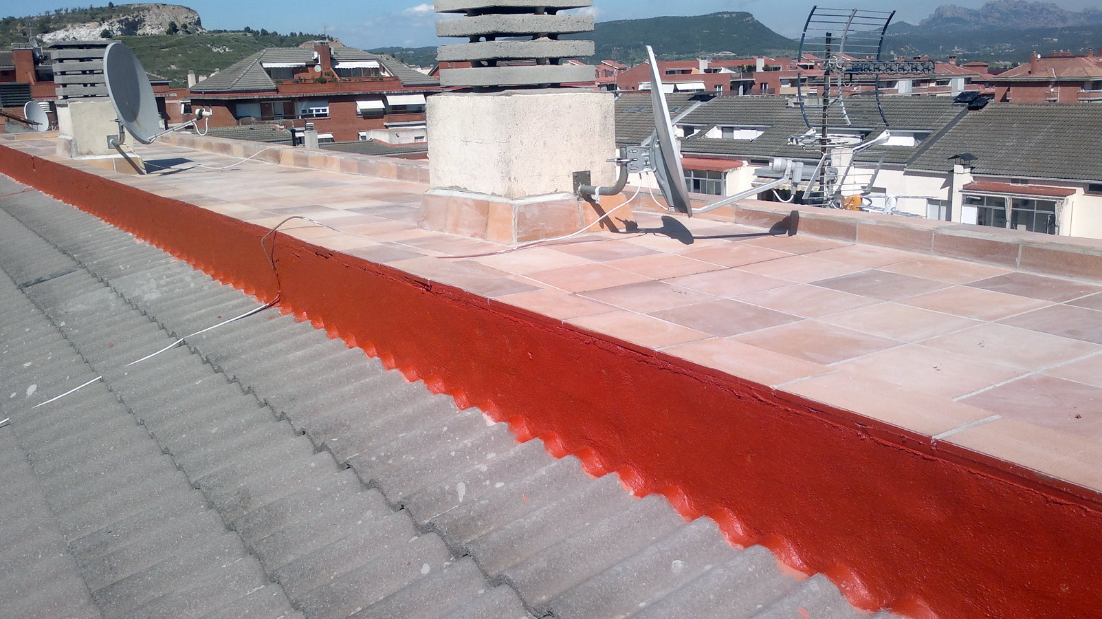 Cubierta a mas de 20 m. de altura.