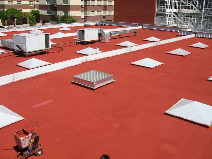 Cubierta con claraboyas