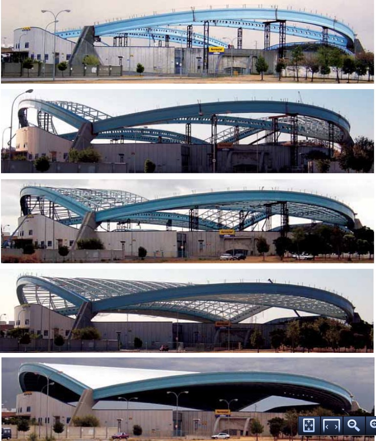 Cubierta espacial Velódromo Dos Hermanas.