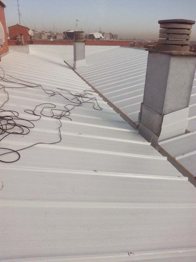 cubierta panel sanwich