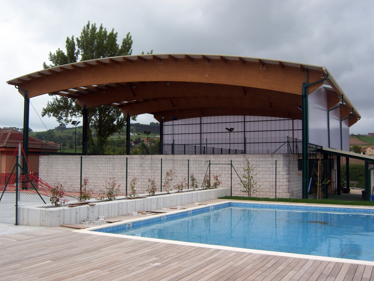 Cubierta pistas de padel + vaso infantil piscinas municipales