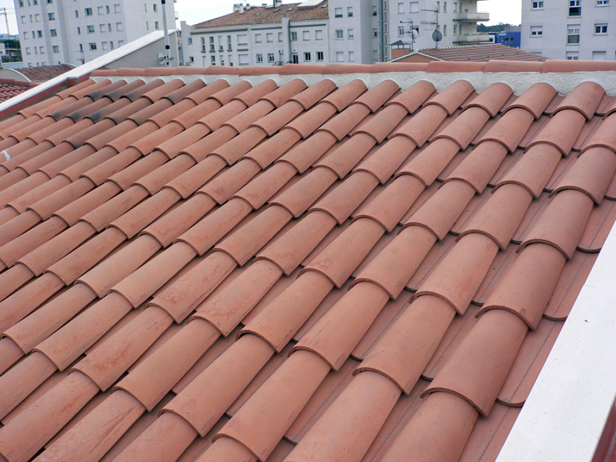 cubierta teja árabe curva