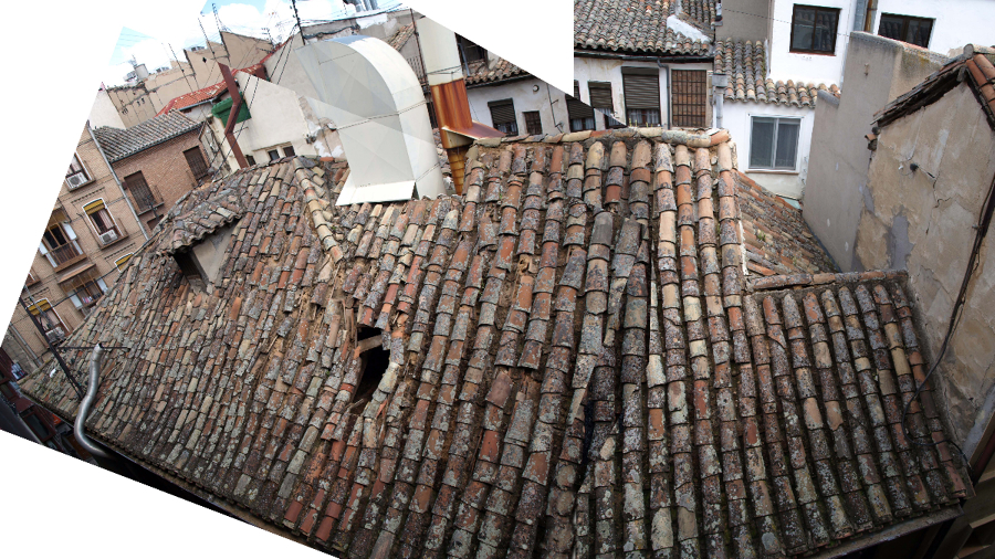 Cubiertas antes de la rehabilitación