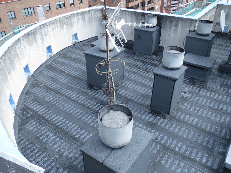 Cubiertas. Fase impermeabilización