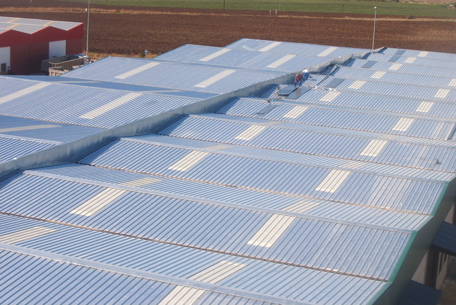 cubiertas naves poligono industrial