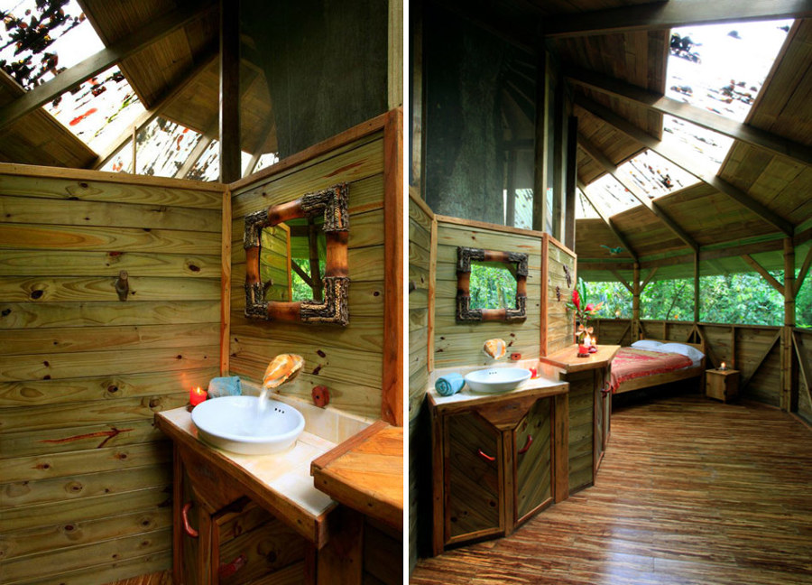 interior casa de árbol