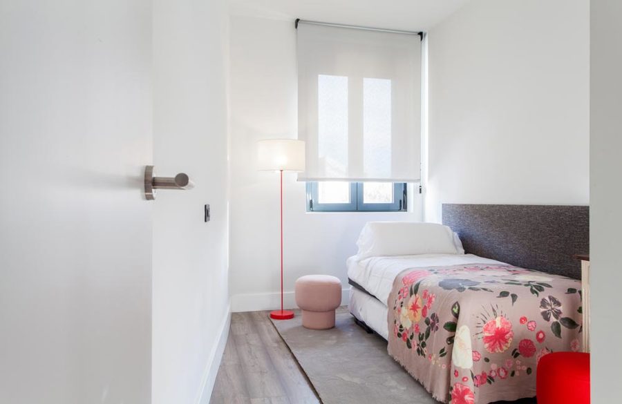 Decoración de dormitorio indvidual pequeño