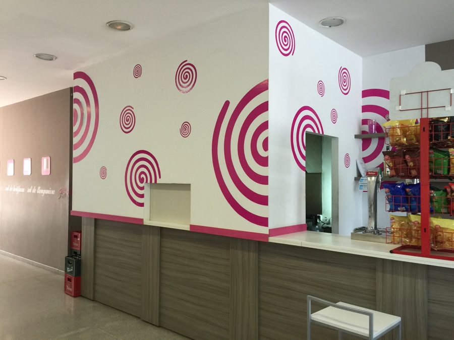 Decoración de paredes de restaurante